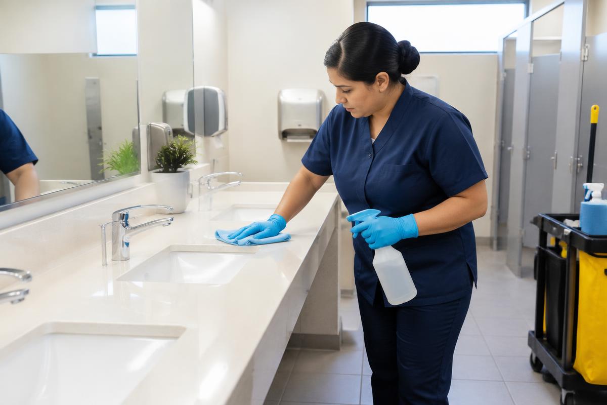 Restroom Cleaning & Sanitization